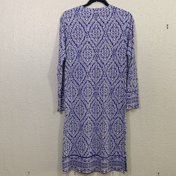 Coolibar UPF 50+ Tunic Dress Navy Blue & White Oceanside Dress size XS - Picture 4 of 4